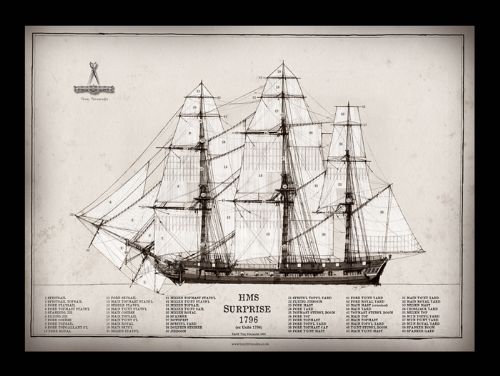 23) HMS Surprise 1796 by Tony Fernandes - signed open print